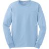 Cotton 6 oz. Long-Sleeve T-Shirt (G240)(Light Blue)