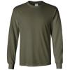 Cotton 6 oz. Long-Sleeve T-Shirt (G240)(Military Green)
