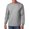 Cotton 6 oz. Long-Sleeve T-Shirt (G240)(Sport Grey)