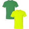 Gildan Adult DryBlend T-Shirt, Style G8000, Multipack,((1) Irish Green + (1) Safety Green)