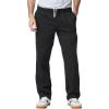 Gildan Adult Fleece Open Bottom Sweatpants with Pockets, Style G18300(Black)