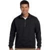 Gildan Adult Fleece Quarter-Zip Cadet Collar Sweatshirt, Style G18800(Black)