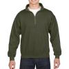Gildan Adult Fleece Quarter-Zip Cadet Collar Sweatshirt, Style G18800(Moss)