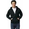 Gildan Adult Fleece Zip Hoodie Sweatshirt, Style G18600, Multipack(Black (1-pack))