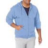Gildan Adult Fleece Zip Hoodie Sweatshirt, Style G18600, Multipack(Carolina Blue)