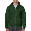 Gildan Adult Fleece Zip Hoodie Sweatshirt, Style G18600, Multipack(Green)