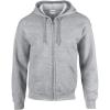 Gildan Adult Fleece Zip Hoodie Sweatshirt, Style G18600, Multipack(Grey)