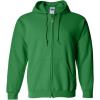 Gildan Adult Fleece Zip Hoodie Sweatshirt, Style G18600, Multipack(Irish Green)