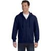 Gildan Adult Fleece Zip Hoodie Sweatshirt, Style G18600, Multipack(Navy)