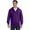 Gildan Adult Fleece Zip Hoodie Sweatshirt, Style G18600, Multipack(Purple)