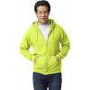 Gildan Adult Fleece Zip Hoodie Sweatshirt, Style G18600, Multipack(Safety Green (1-pack))