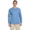 Gildan Adult Heavy Cotton Long Sleeve T-Shirt, Style G5400, 2-Pack(Carolina Blue)