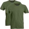 Gildan Adult Softstyle Cotton T-Shirt, Style G64000, Multipack(Heather Military (2-pack))