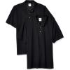Gildan Adult Ultra Cotton Pique Sport Shirt, Style G3800, 2-Pack(Black)