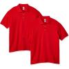 Gildan Adult Ultra Cotton Pique Sport Shirt, Style G3800, 2-Pack(Red)