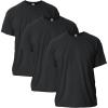 Gildan Adult Ultra Cotton T-Shirt, Style G2000, Multipack(Black (3-pack))