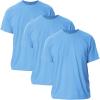 Gildan Adult Ultra Cotton T-Shirt, Style G2000, Multipack(Carolina Blue (3-pack))