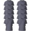 Gildan Adult Ultra Cotton T-Shirt, Style G2000, Multipack(Dark Heather (10-pack))