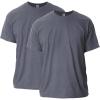Gildan Adult Ultra Cotton T-Shirt, Style G2000, Multipack(Dark Heather (2-pack))