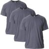 Gildan Adult Ultra Cotton T-Shirt, Style G2000, Multipack(Dark Heather (3-pack))