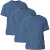 Gildan Adult Ultra Cotton T-Shirt, Style G2000, Multipack(Heather Indigo (3-pack))