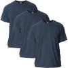 Gildan Adult Ultra Cotton T-Shirt, Style G2000, Multipack(Heather Navy (3-pack))