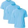 Gildan Adult Ultra Cotton T-Shirt, Style G2000, Multipack(Light Blue (3-pack))