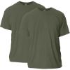 Gildan Adult Ultra Cotton T-Shirt, Style G2000, Multipack(Military Green (2-pack))
