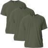 Gildan Adult Ultra Cotton T-Shirt, Style G2000, Multipack(Military Green (3-pack))