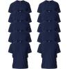 Gildan Adult Ultra Cotton T-Shirt, Style G2000, Multipack(Navy (10-pack))