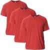 Gildan Adult Ultra Cotton T-Shirt, Style G2000, Multipack(Red (3-pack))