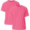 Gildan Adult Ultra Cotton T-Shirt, Style G2000, Multipack(Safety Pink (2-pack))