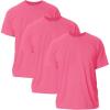 Gildan Adult Ultra Cotton T-Shirt, Style G2000, Multipack(Safety Pink (3-pack))