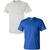 Gildan Adult Ultra Cotton T-Shirt with Pocket, Style G2300, 2-Pack(Ash/Royal)