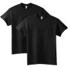 Gildan Adult Ultra Cotton T-Shirt with Pocket, Style G2300, 2-Pack(Black)