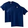 Gildan Adult Ultra Cotton T-Shirt with Pocket, Style G2300, 2-Pack(Navy)