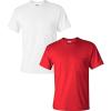 Gildan Adult Ultra Cotton T-Shirt with Pocket, Style G2300, 2-Pack(Red)