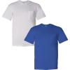 Gildan Adult Ultra Cotton T-Shirt with Pocket, Style G2300, 2-Pack(White  Royal)