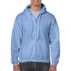Gildan Fleece Zip Hoodie Sweatshirt, Style G18600, Multipack(Carolina Blue)