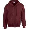 Gildan Fleece Zip Hoodie Sweatshirt, Style G18600, Multipack(Maroon)