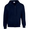 Gildan Fleece Zip Hoodie Sweatshirt, Style G18600, Multipack(Navy)