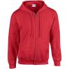 Gildan Fleece Zip Hoodie Sweatshirt, Style G18600, Multipack(Red)