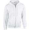 Gildan Fleece Zip Hoodie Sweatshirt, Style G18600, Multipack(White)