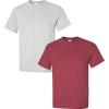 Gildan Hammer Adult T-Shirt, 2-Pack, Style GH000((1) Ash + (1) Heather Cardinal)
