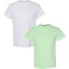 Gildan Hammer Adult T-Shirt, 2-Pack, Style GH000((1) Ash + (1) Mint Green)