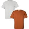 Gildan Hammer Adult T-Shirt, 2-Pack, Style GH000((1) Ash + (1) Texas Orange)