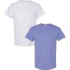 Gildan Hammer Adult T-Shirt, 2-Pack, Style GH000((1) Ash + (1) Violet)