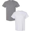 Gildan Hammer Adult T-Shirt, 2-Pack, Style GH000((1) Ash Grey + (1) Graphite Heather)