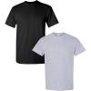 Gildan Hammer Adult T-Shirt, 2-Pack, Style GH000((1) Black + (1) Sport Grey)