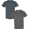 Gildan Hammer Adult T-Shirt, 2-Pack, Style GH000((1) Dark Heather + (1) Charcoal)
